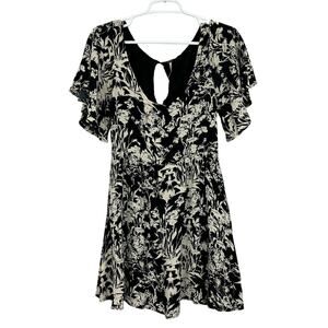 Free People Black and White Mini Dress Size XS